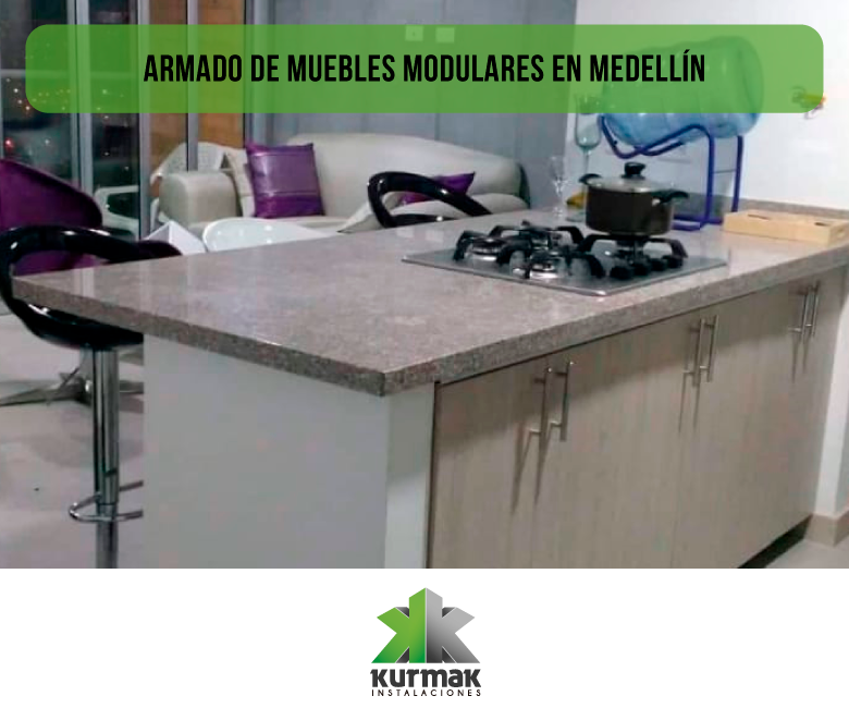 Armado de muebles modulares en Medellín con Kurmak