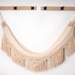 Hamaca en algodón con bordado macramé 2