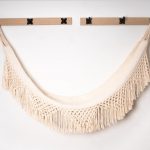 Hamaca en algodón con bordado macramé 5
